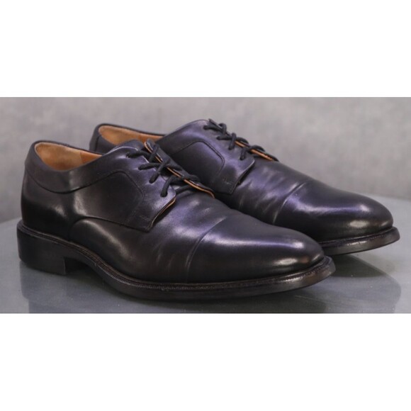 Cole Haan Warren Men\'s Cap Toe Dress Shoes Size 9 M Leather Black C20155 main image 4